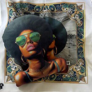HER #1 Throw Pillow - pop art pillow - character pillow - double sided